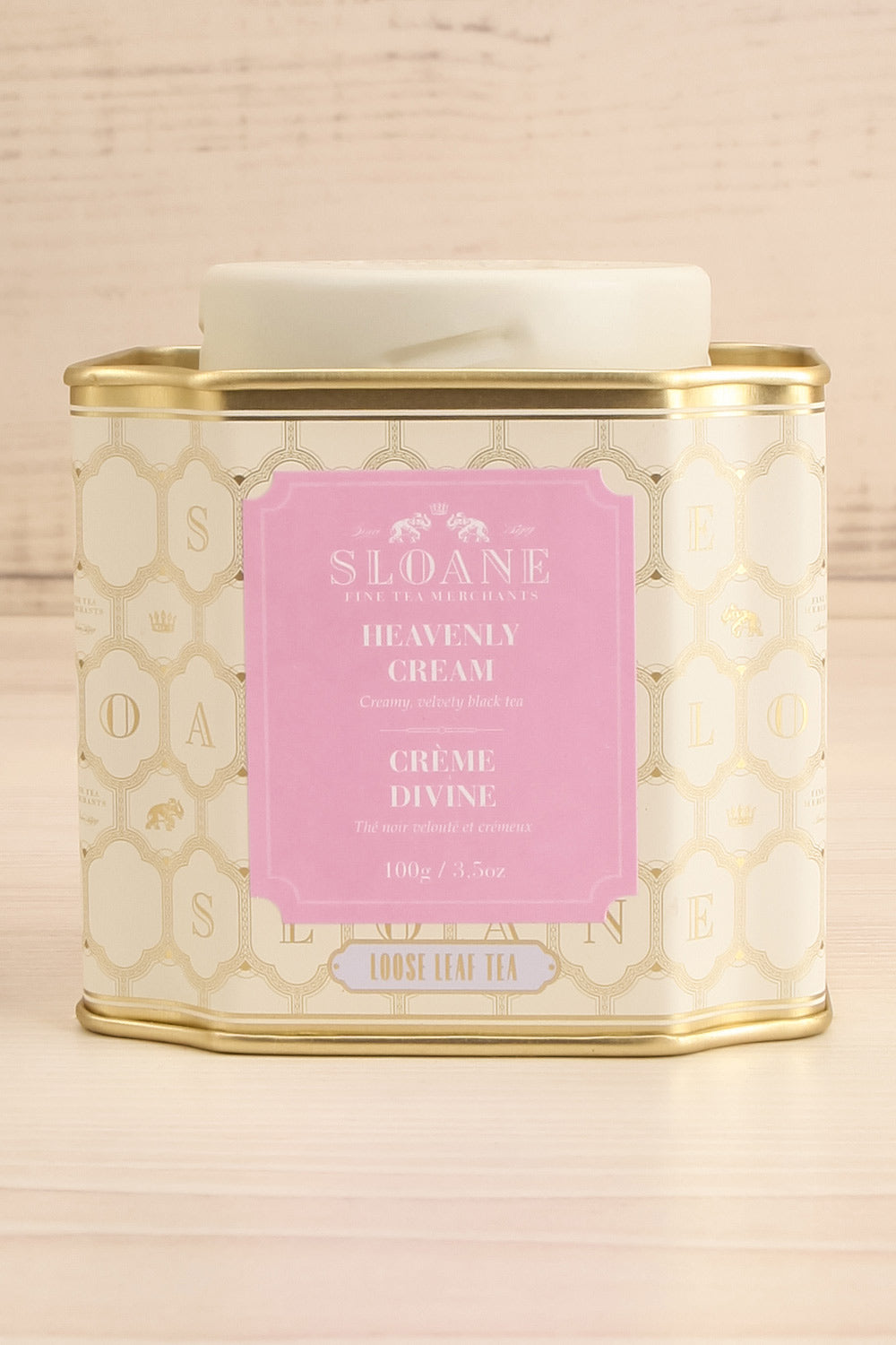 Caddy Heavenly Cream Loose Leaf Tea | La petite garçonne close-up