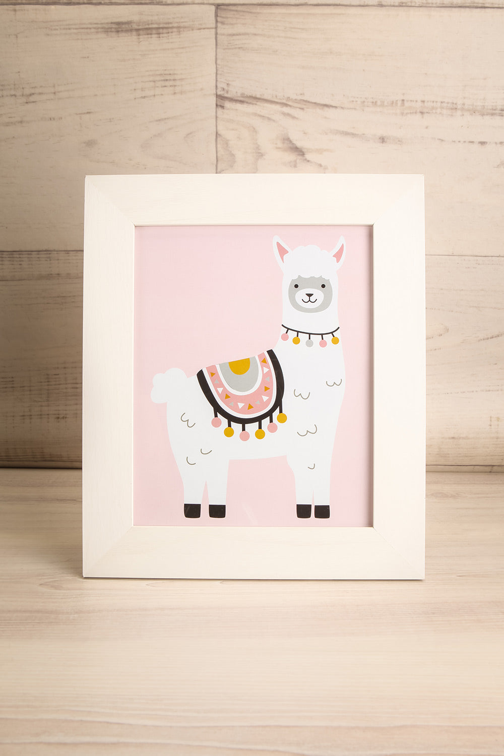 Cadre Lama White Wooden Llama Frame | La petite garçonne large