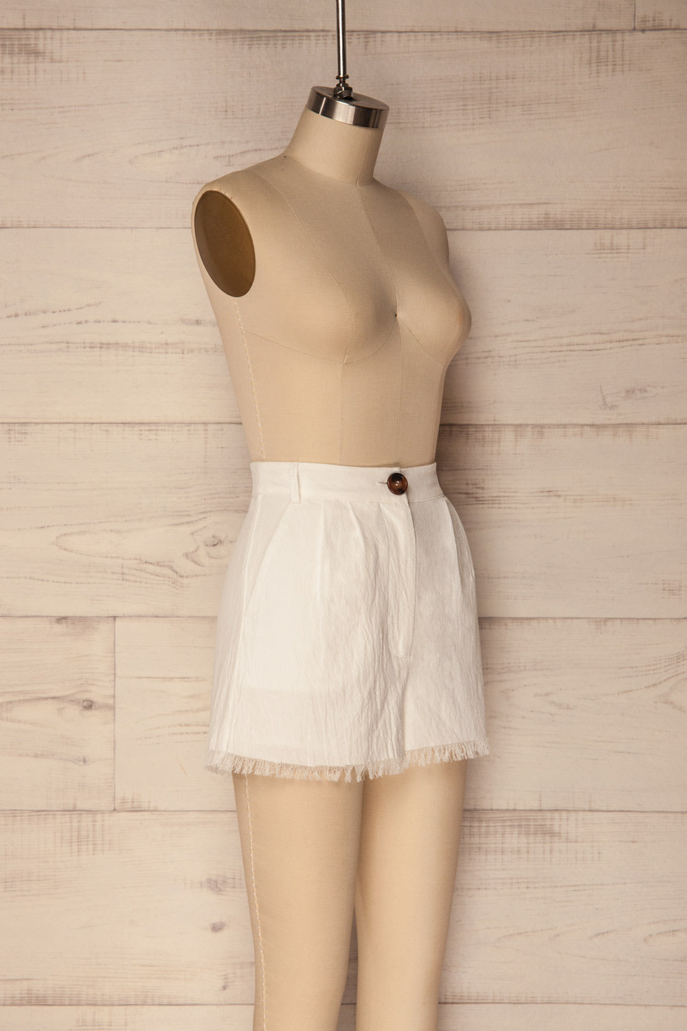 Cailago White Shorts with Fringe | La Petite Garçonne 3