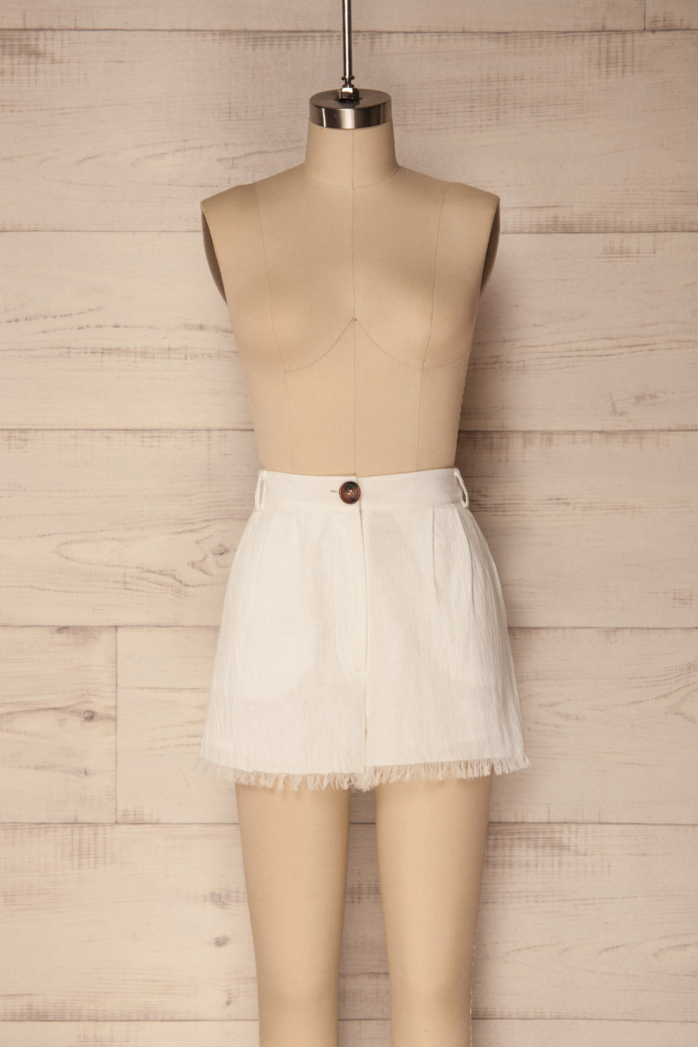 Cailago White Shorts with Fringe | La Petite Garçonne
