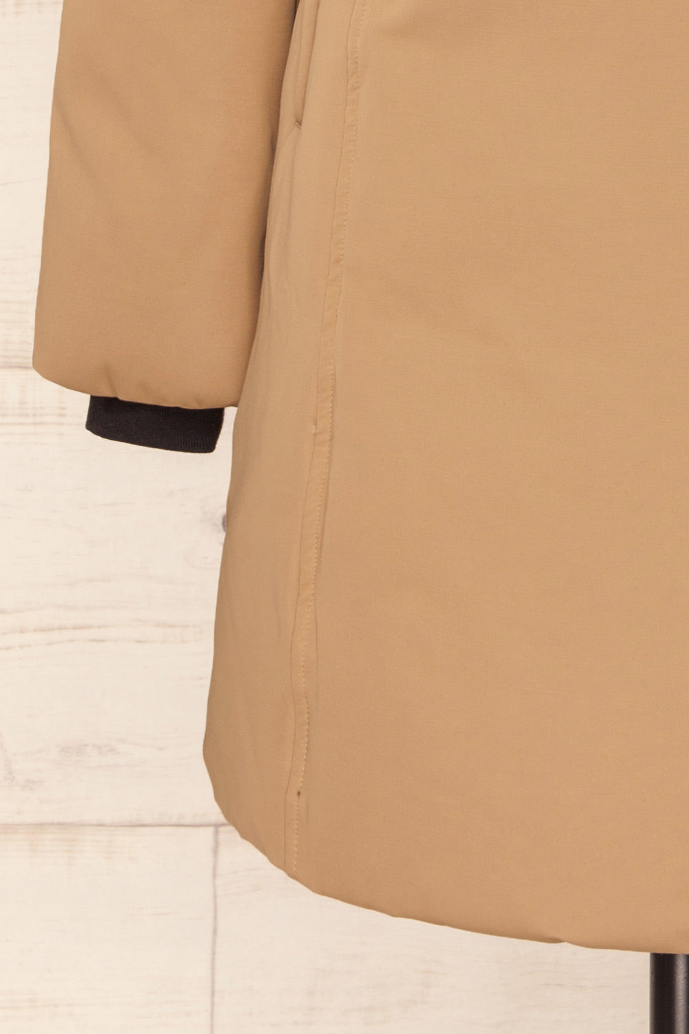 Camelia Beige Quilted Soia&Kyo Parka with Hood | La Petite Garçonne bottom