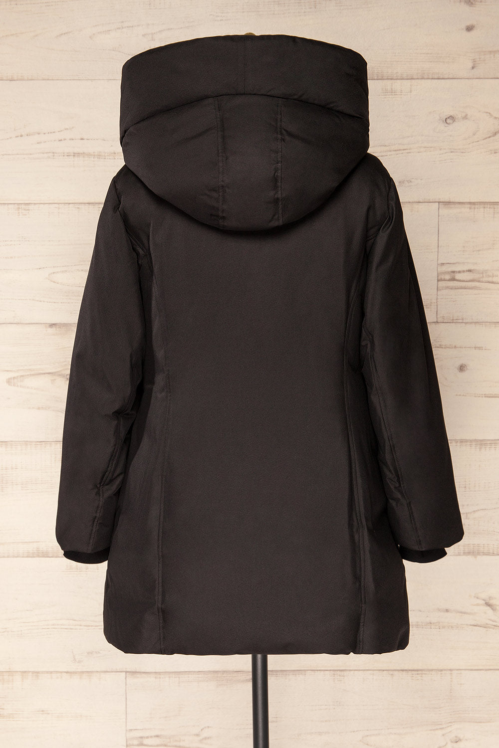 Camelia Black Quilted Soia&Kyo Parka with Hood | La Petite Garçonne plus size back