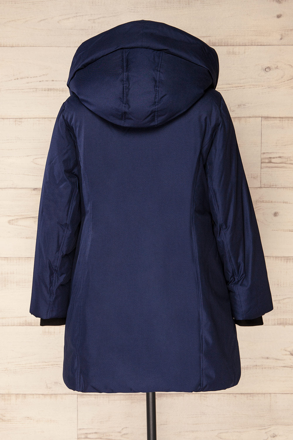 Camelia Navy Quilted Soia&Kyo Parka with Hood | La Petite Garçonne plus size back