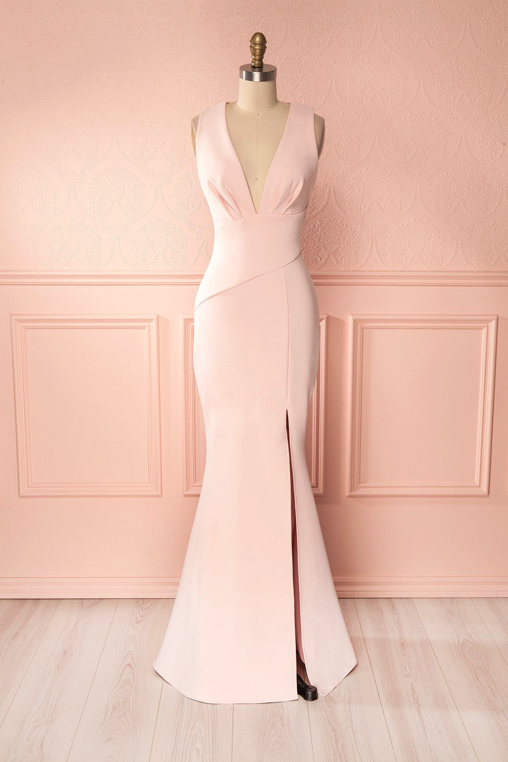 Camila Sunrise Light Pink Mermaid Gown | Boudoir 1861 front view