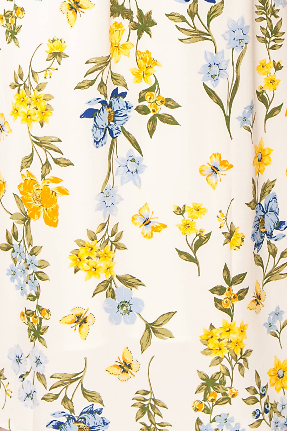 Camille Floral Midi Dress w/ Slit | Boutique 1861 texture