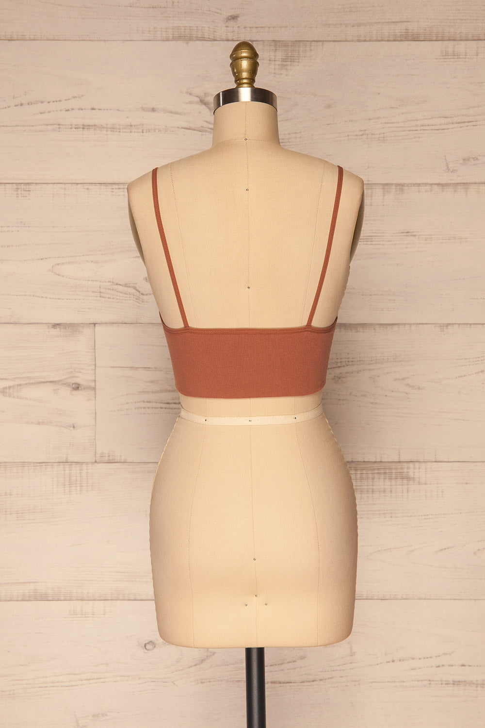 Carpi Clay Stretchable Bralette Crop Top | La petite garçonne back view