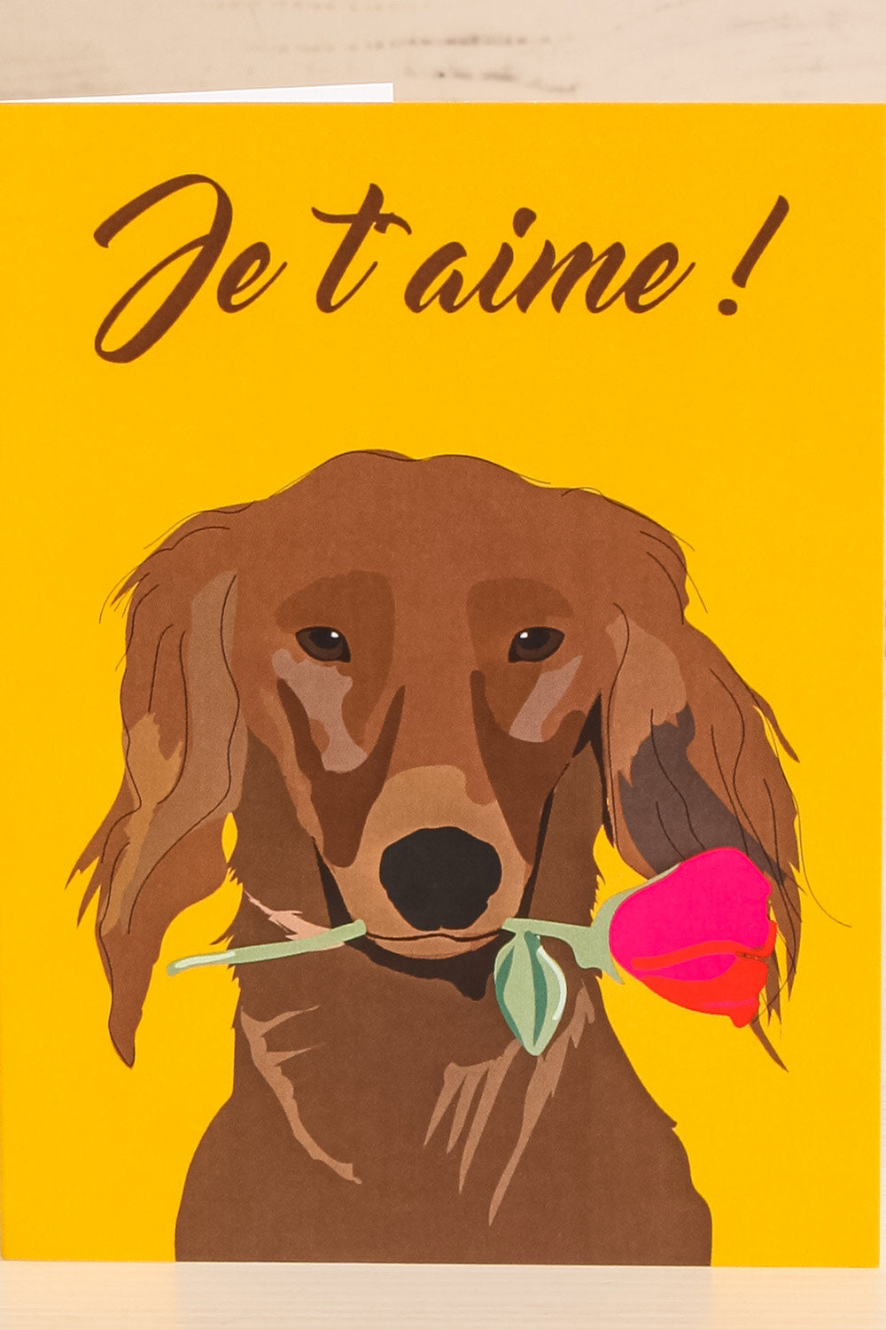 Je t'aime Greeting Card | Maison Garçonne close-up