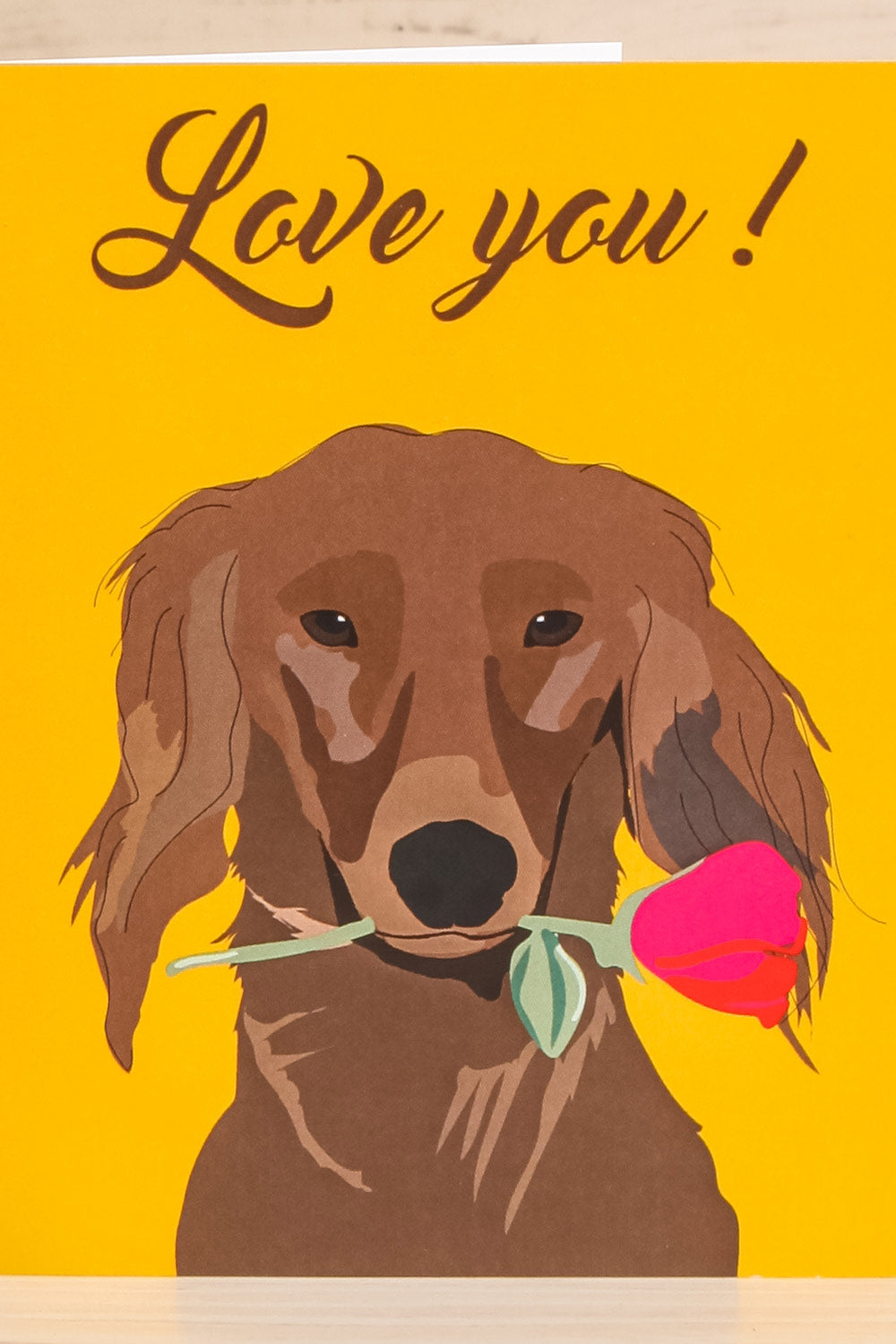 Love You Greeting Card | Maison Garçonne close-up