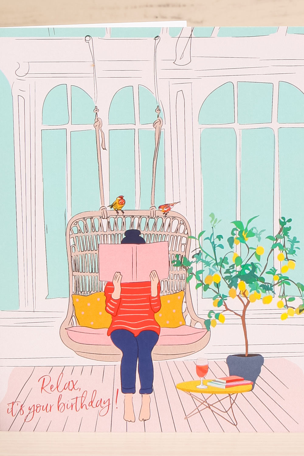 Relax it's your Birthday Card | Maison Garçonne close-up