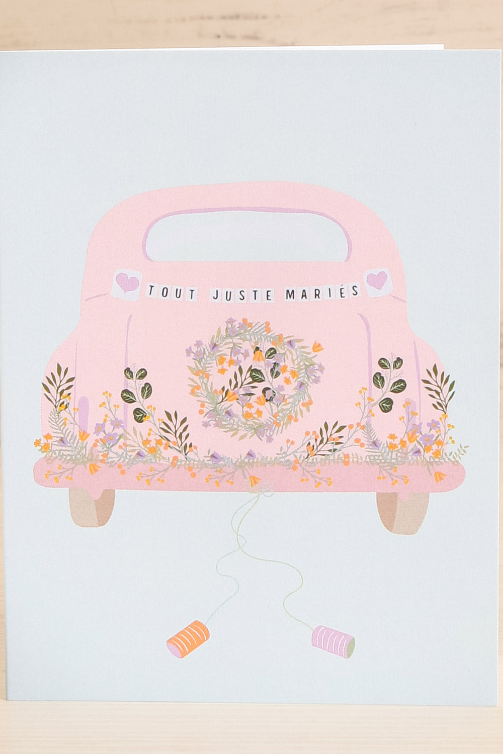 Tout Juste Mariés Greeting Card | Maison Garçonne close-up