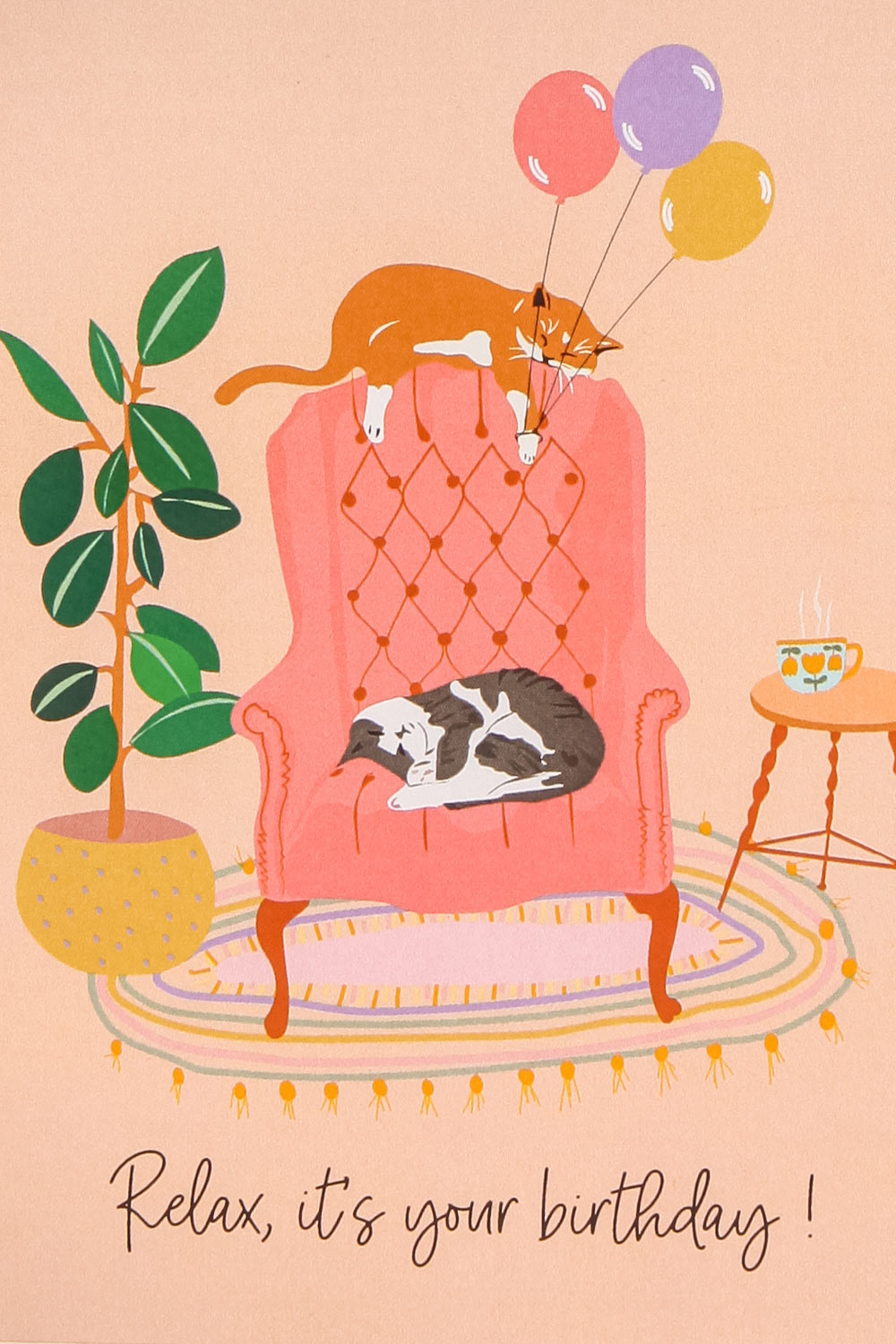 Relax, It's Your Birthday! Card | Maison garçonne close-up