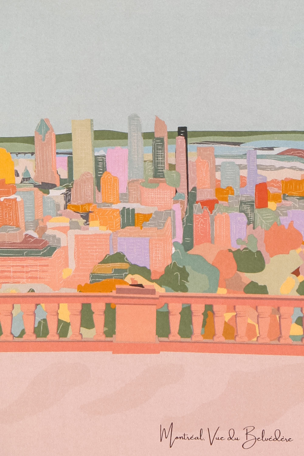 Vue du Belvédère Card | Maison garçonne close-up