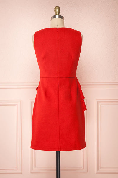 Cassandre | Red Felt Dress