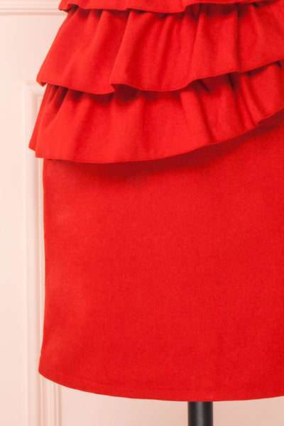 Cassandre | Red Felt Dress