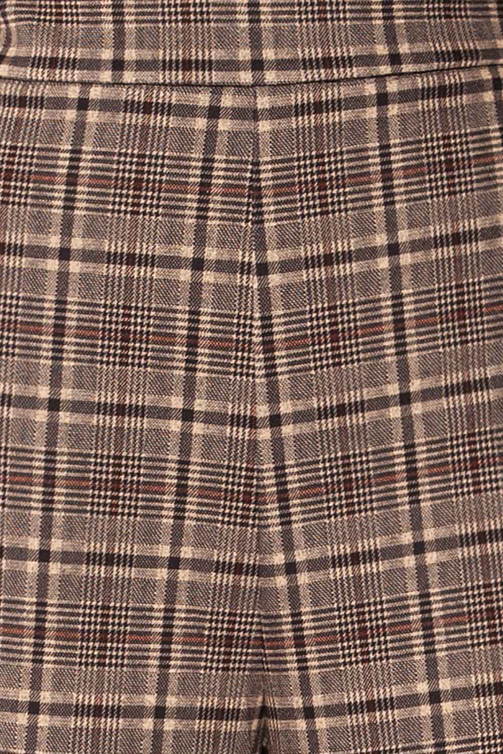 Castelluzzo Plaid Wide Straight Leg Pants | La petite garçonne fabric