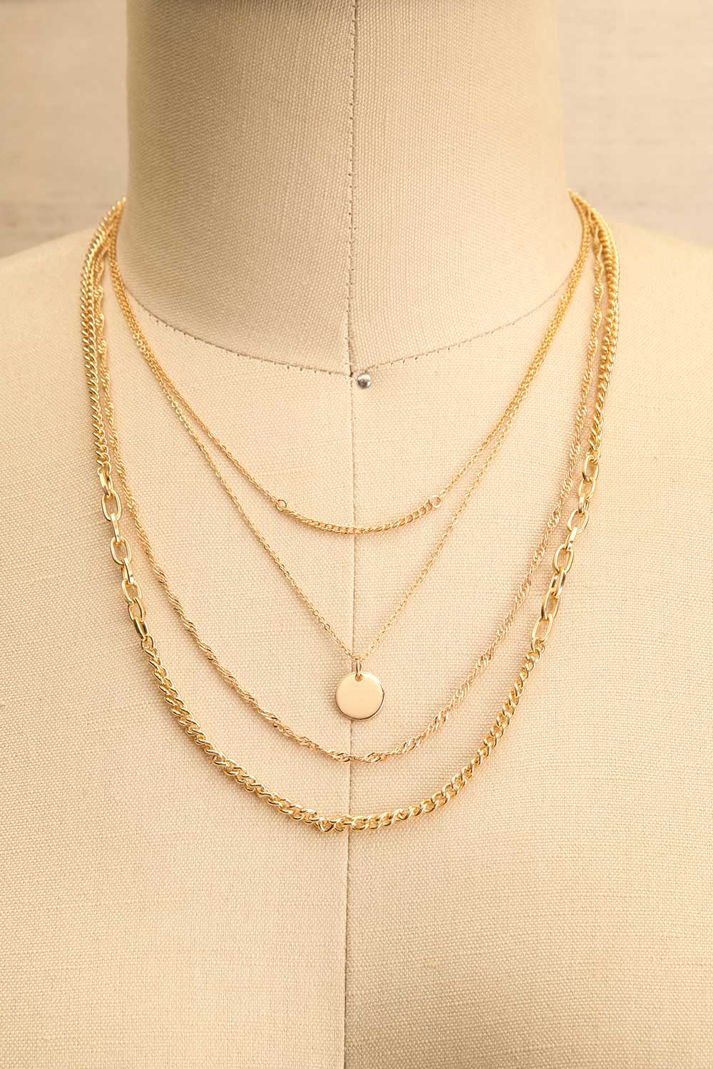 Cauchiche Layered Gold Chain Necklace | La petite garçonne