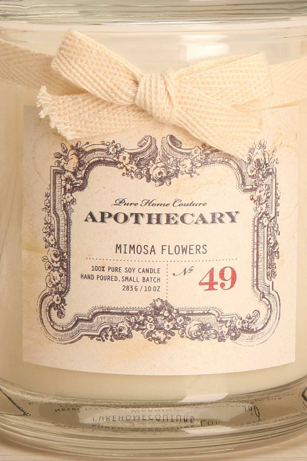 Chandelle Mimosa Flowers-Perfumed candle in a glass jar 2