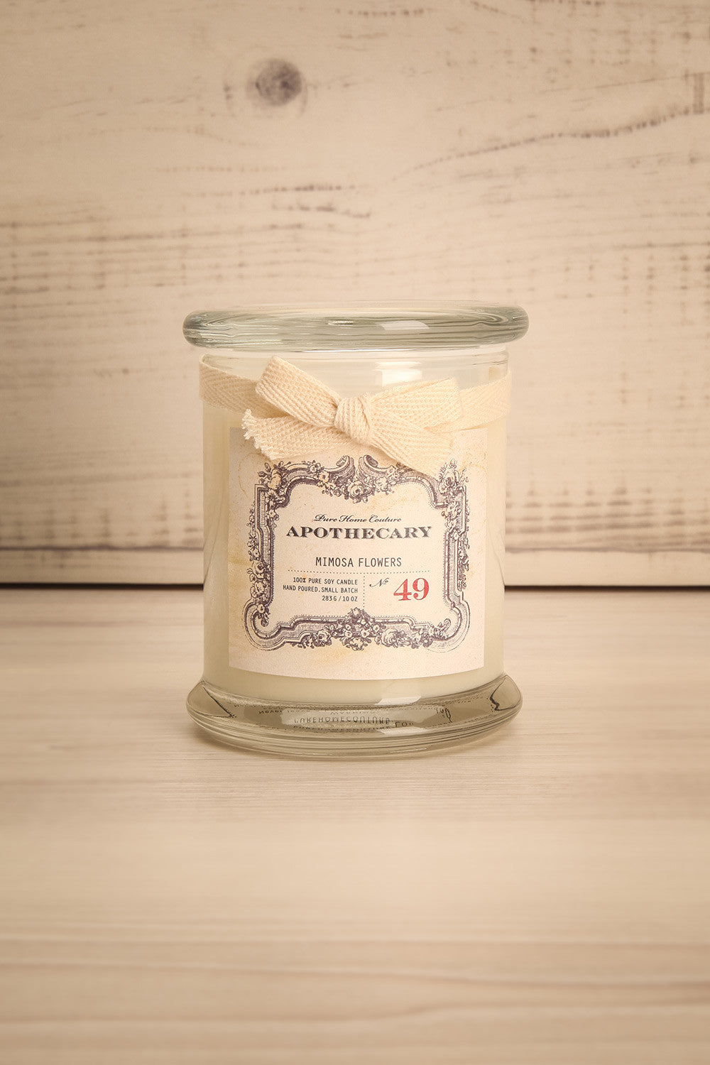 Chandelle Mimosa Flowers-Perfumed candle in a glass jar 1