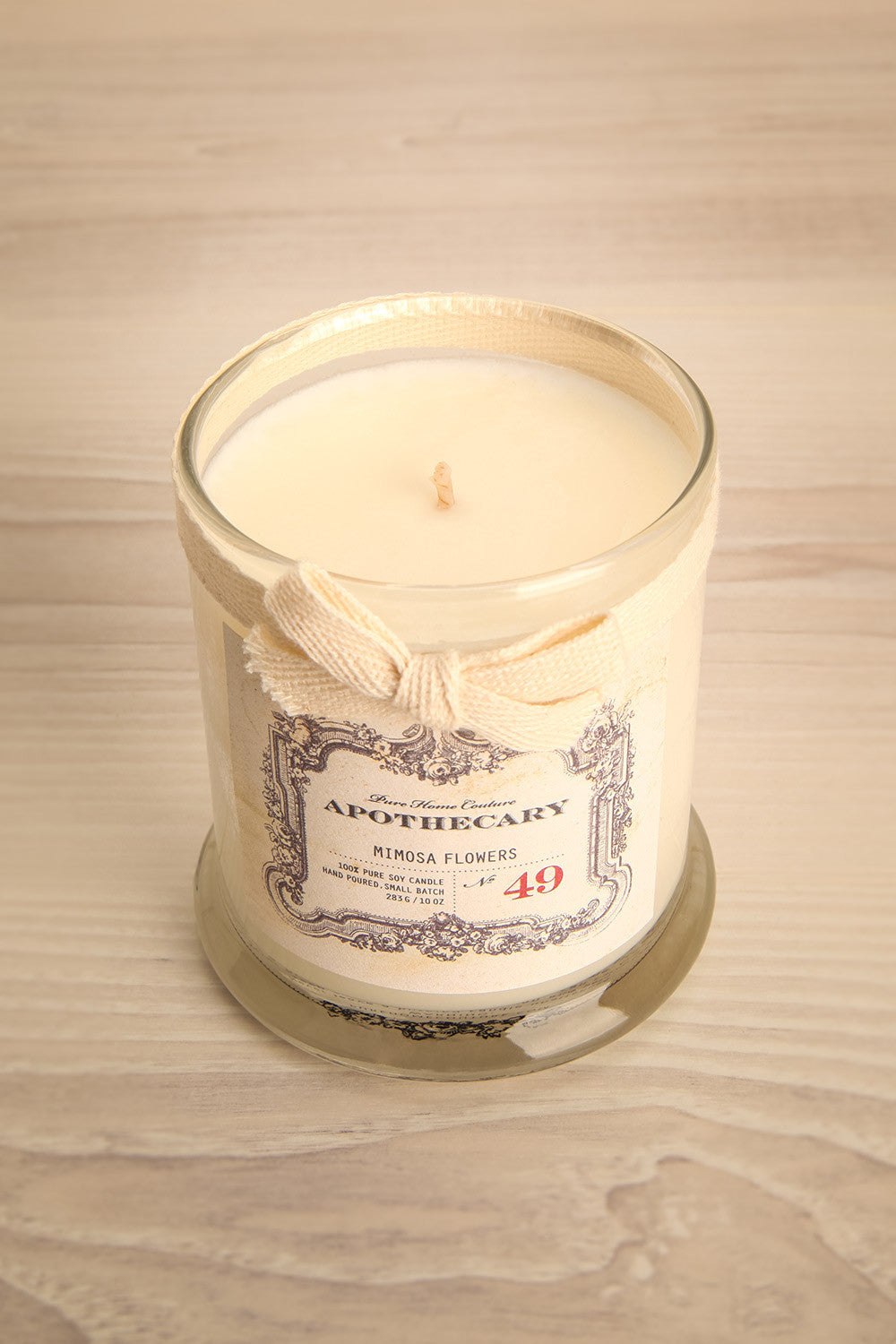 Chandelle Mimosa Flowers-Perfumed candle in a glass jar 3