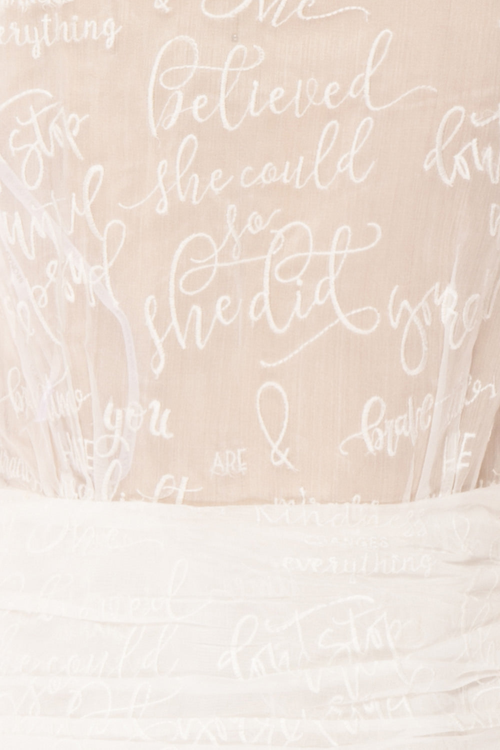 Charmaina White Embroidered One Shoulder A-Line Dress | Boudoir 1861