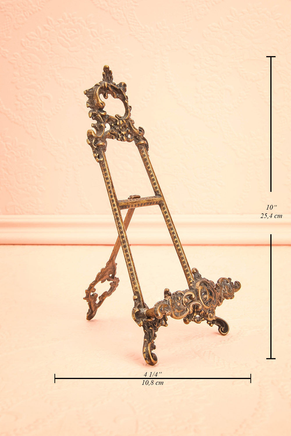 Chevalet Rococo - Antique golden decorative stand 5