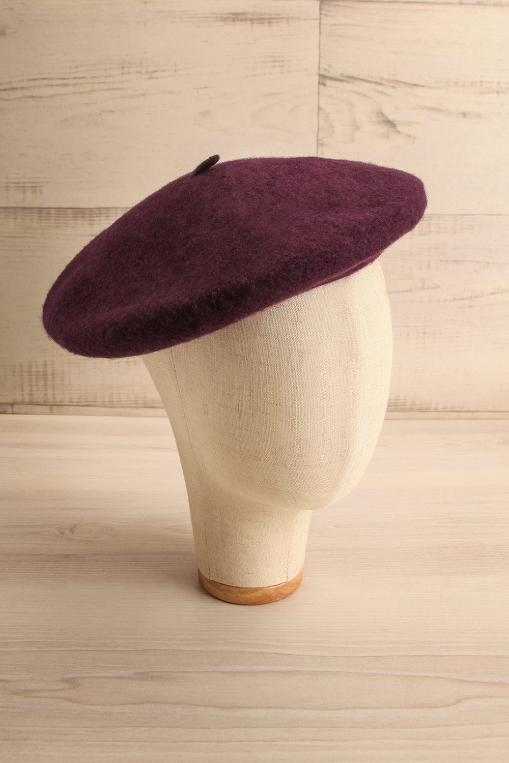 Ciel D'Hiver Purple Wool Beret | La petite garçonne
