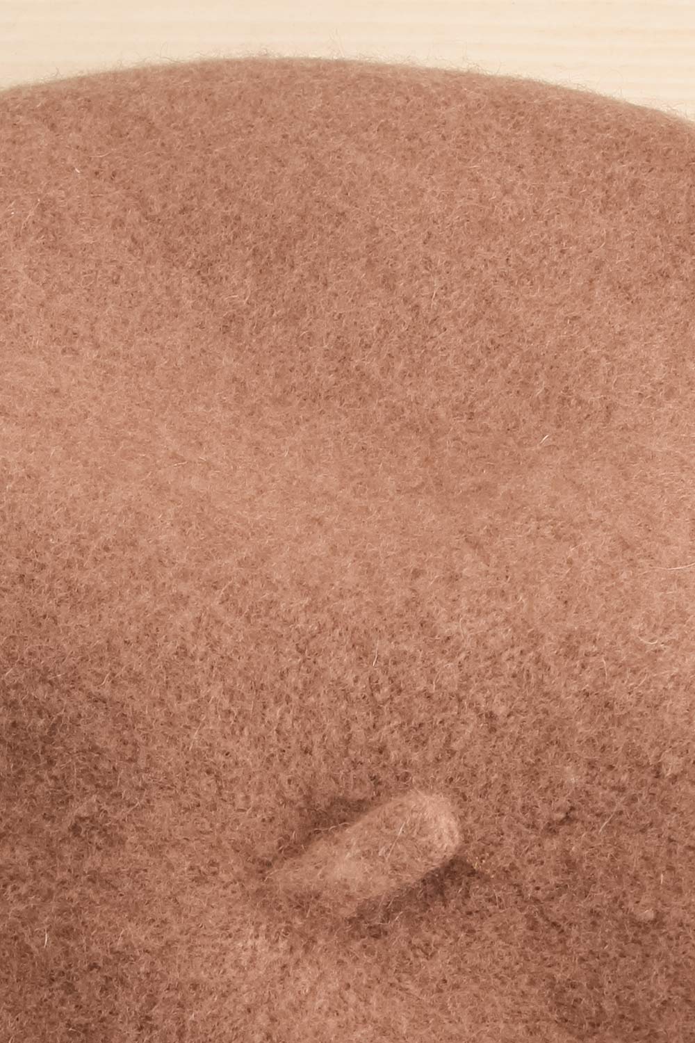 Ciel D'Hiver Taupe Wool Beret | La petite garçonne flat close-up