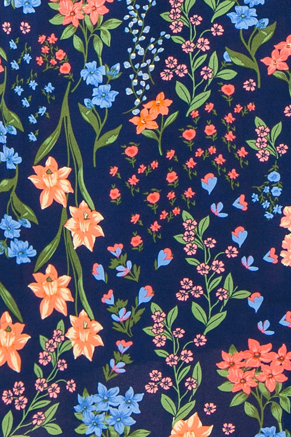 Cirilla Navy Floral Dress | Boutique 1861 fabric 