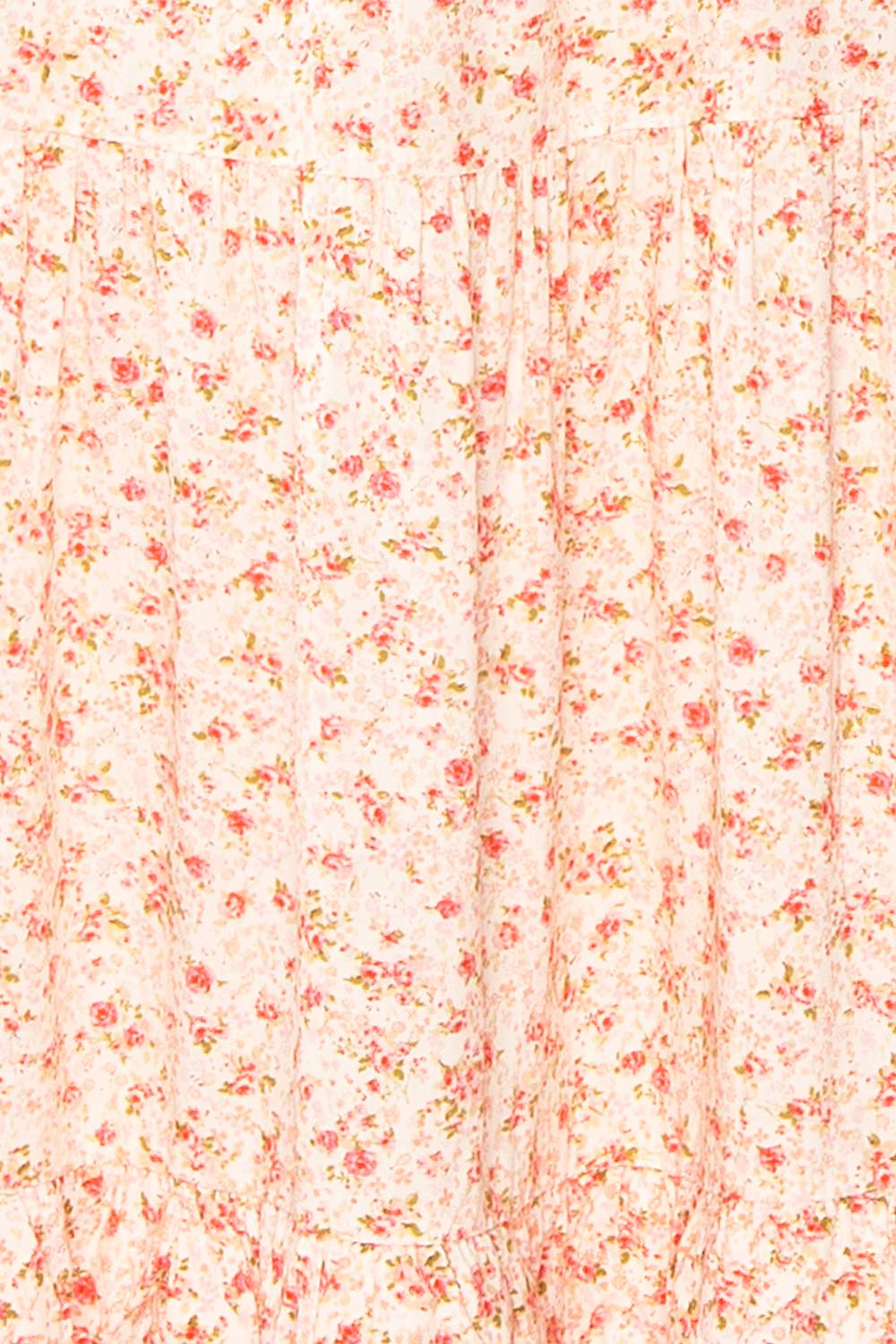 Clarisse Tiered Floral Midi Dress | Boutique 1861 fabric