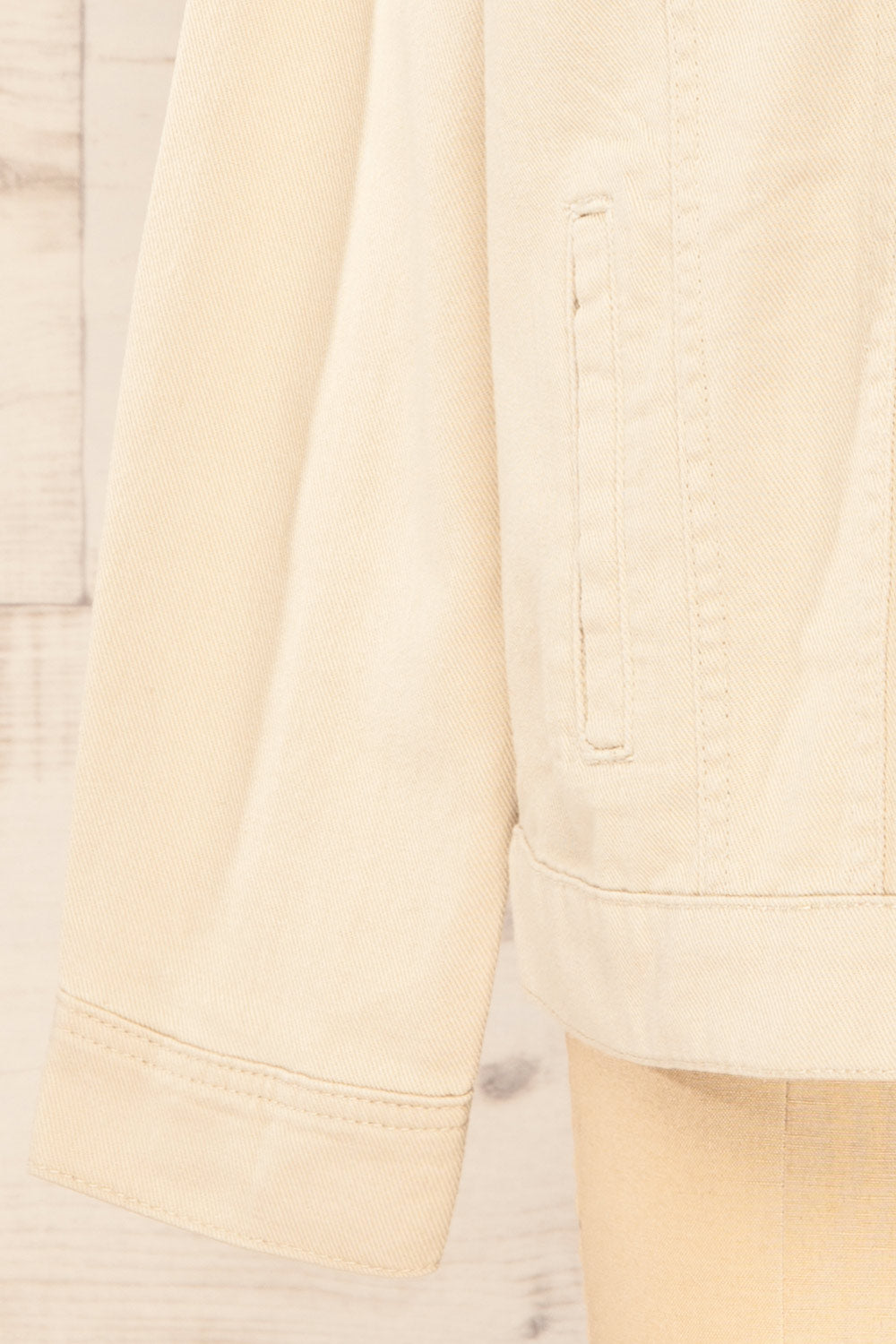 Cleveland Beige Oversized Denim Jacket | La petite garçonne bottom