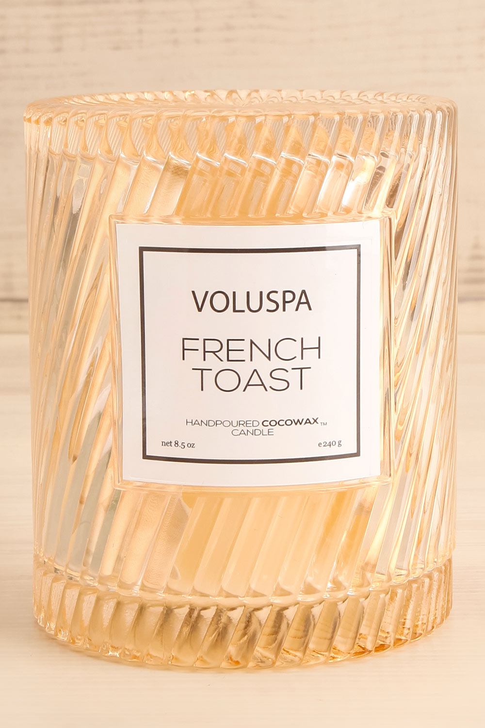 Cloche Candle French Toast | Voluspa | La Petite Garçonne front close-up