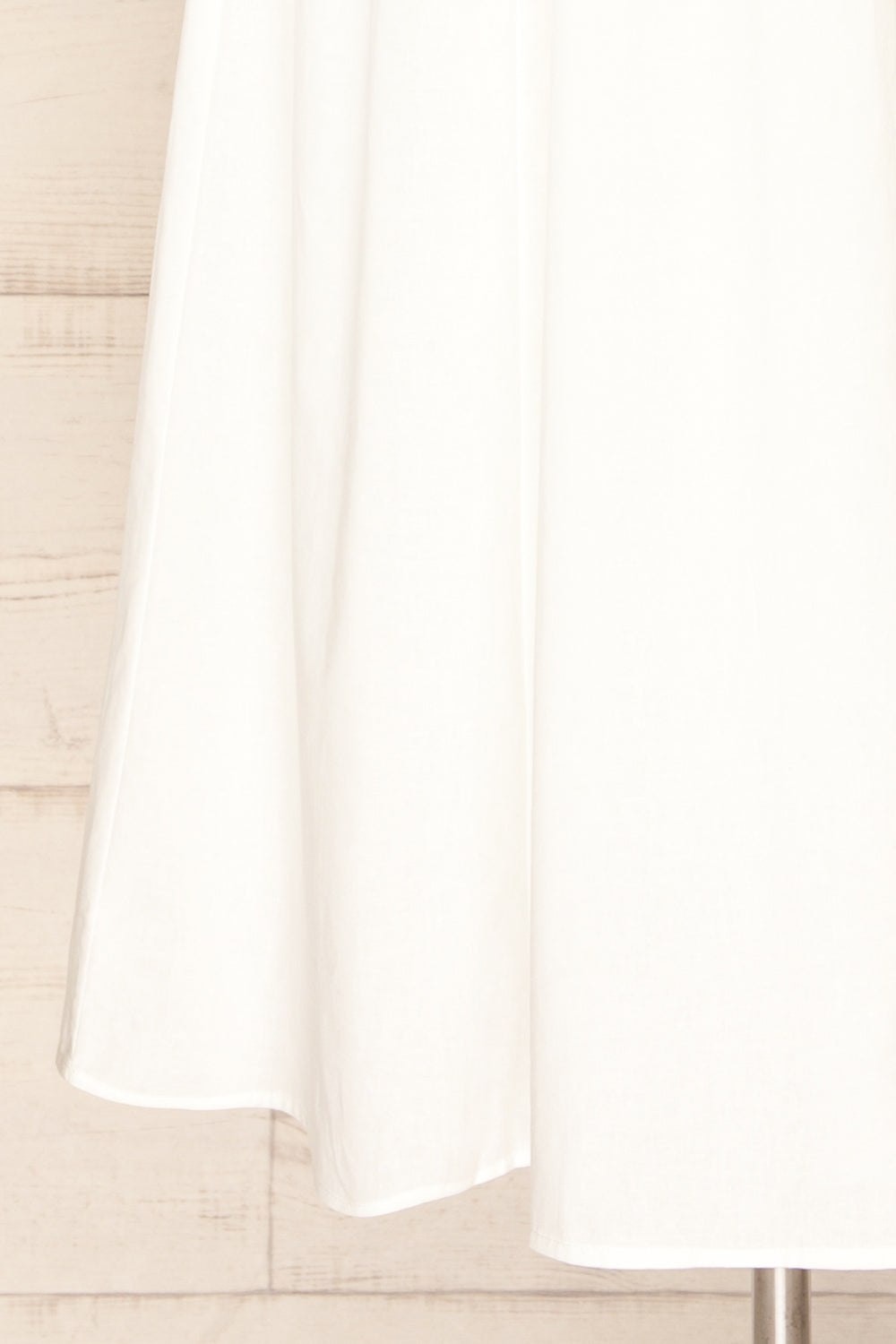 Cloppen Ivory V-Neck Midi Dress | La petite garçonne bottom