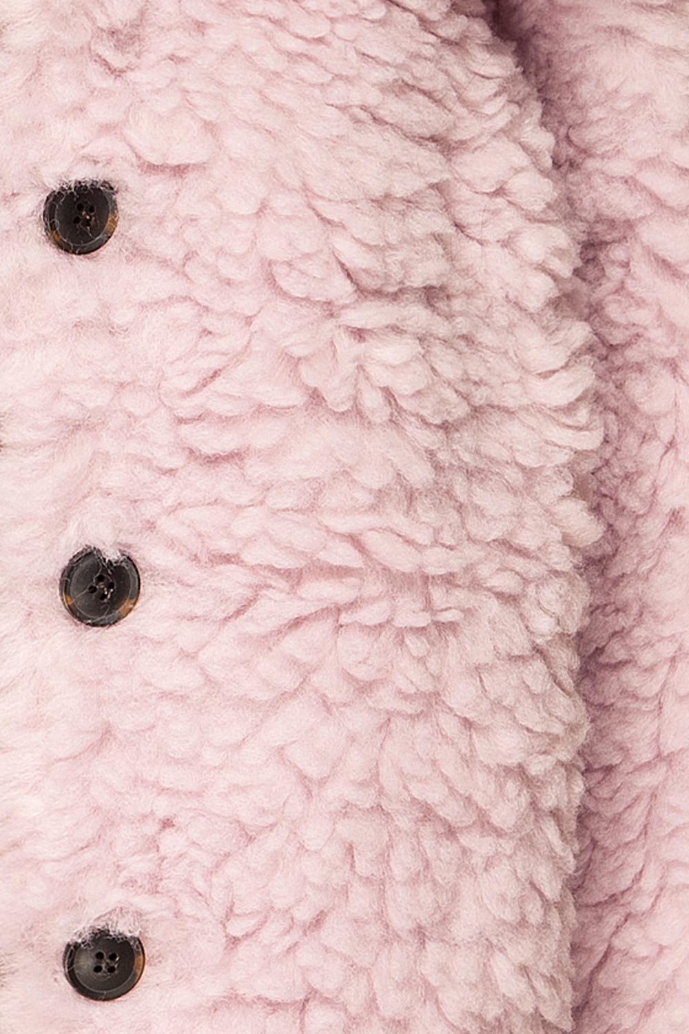 Coldfield Fuzzy Button-Up Teddy Coat | La petite garçonne fabric