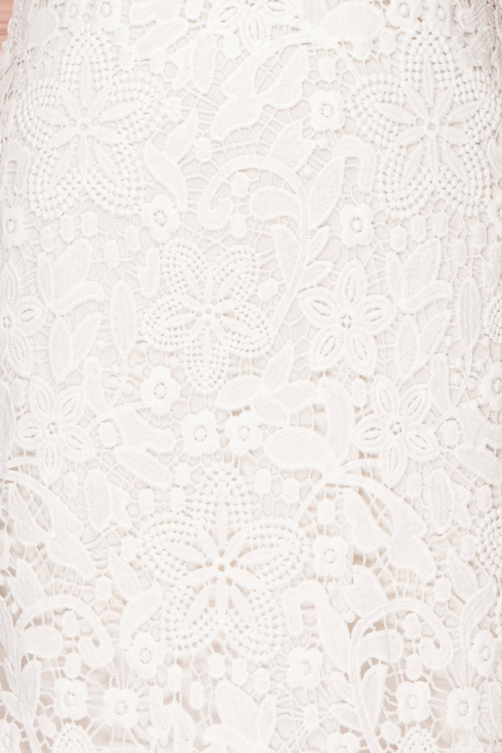 Colihaut White Lace Fitted Cocktail Dress | Boutique 1861