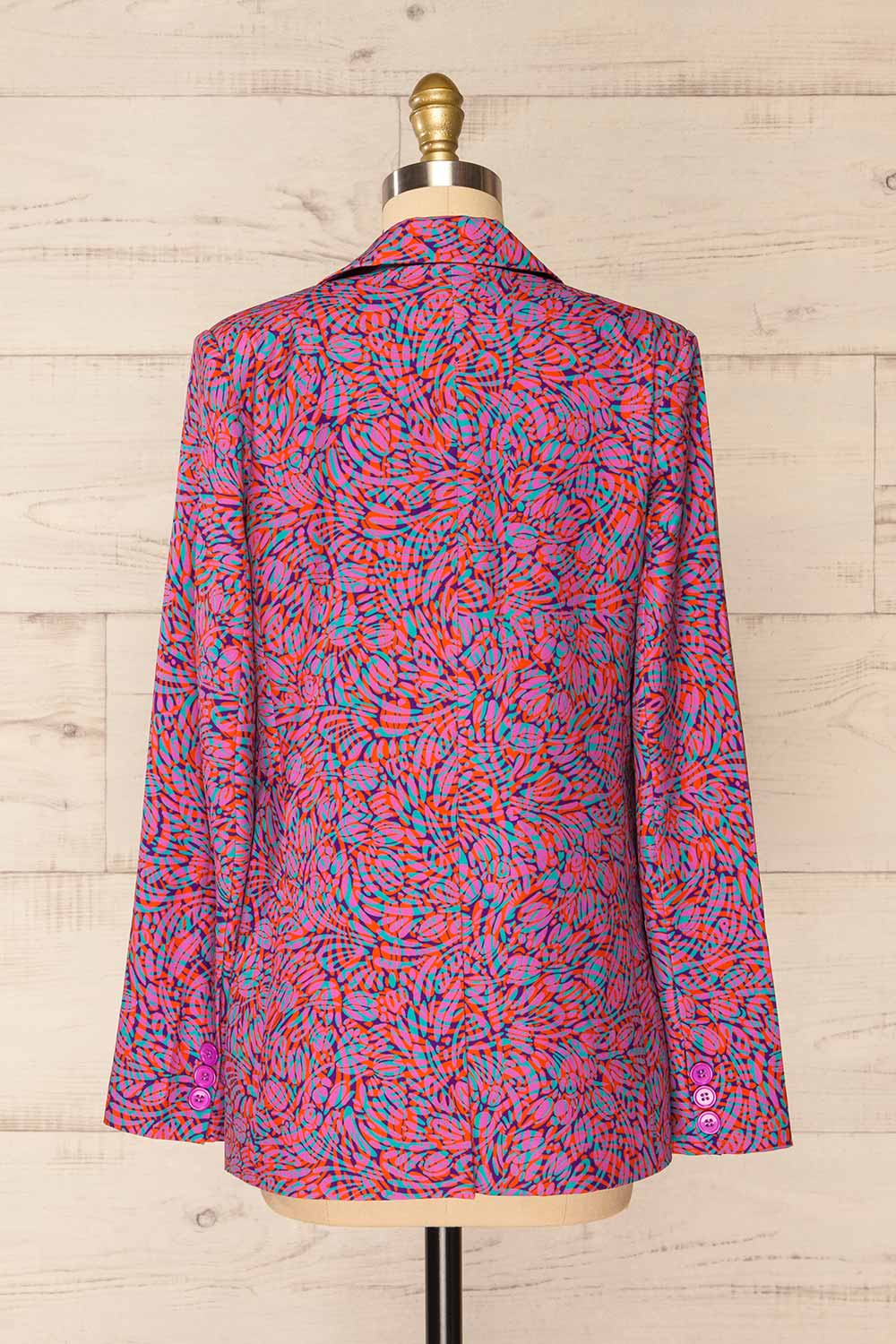Cornella Psychedelic Pattern Blazer | La petite garçonne back view