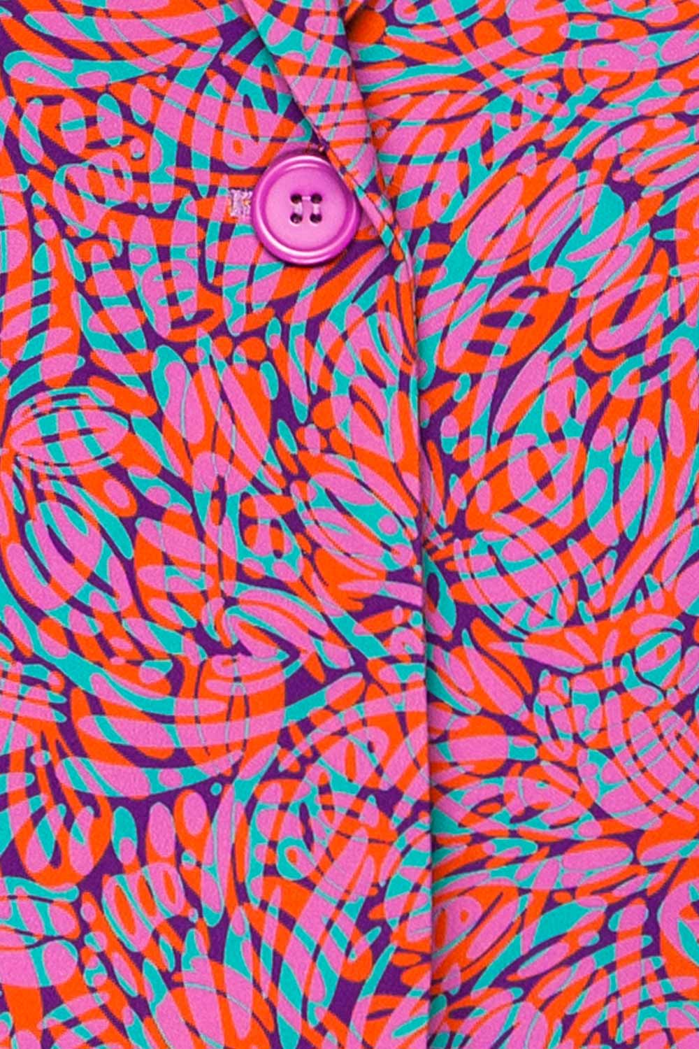 Cornella Psychedelic Pattern Blazer | La petite garçonne fabric