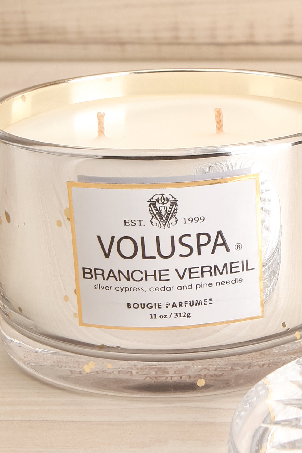 Corta Candle Branche Vermeil | La petite garçonne open close-up