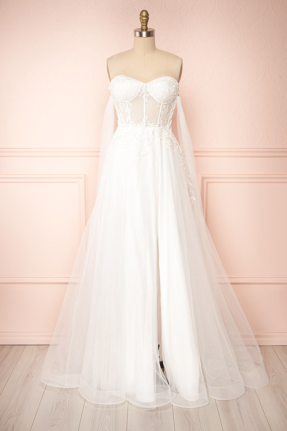 Cossette Strapless Corset Maxi Dress | Boudoir 1861 front view