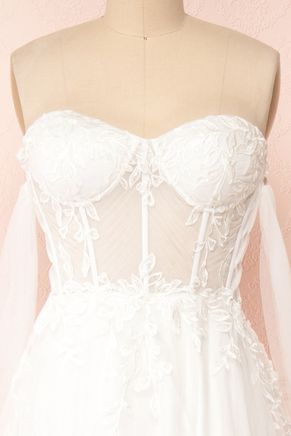 Cossette Strapless Corset Maxi Dress | Boudoir 1861 front close-up