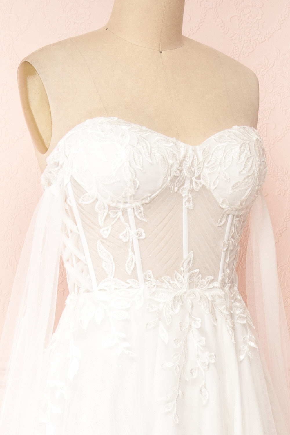 Cossette Strapless Corset Maxi Dress | Boudoir 1861 side close-up