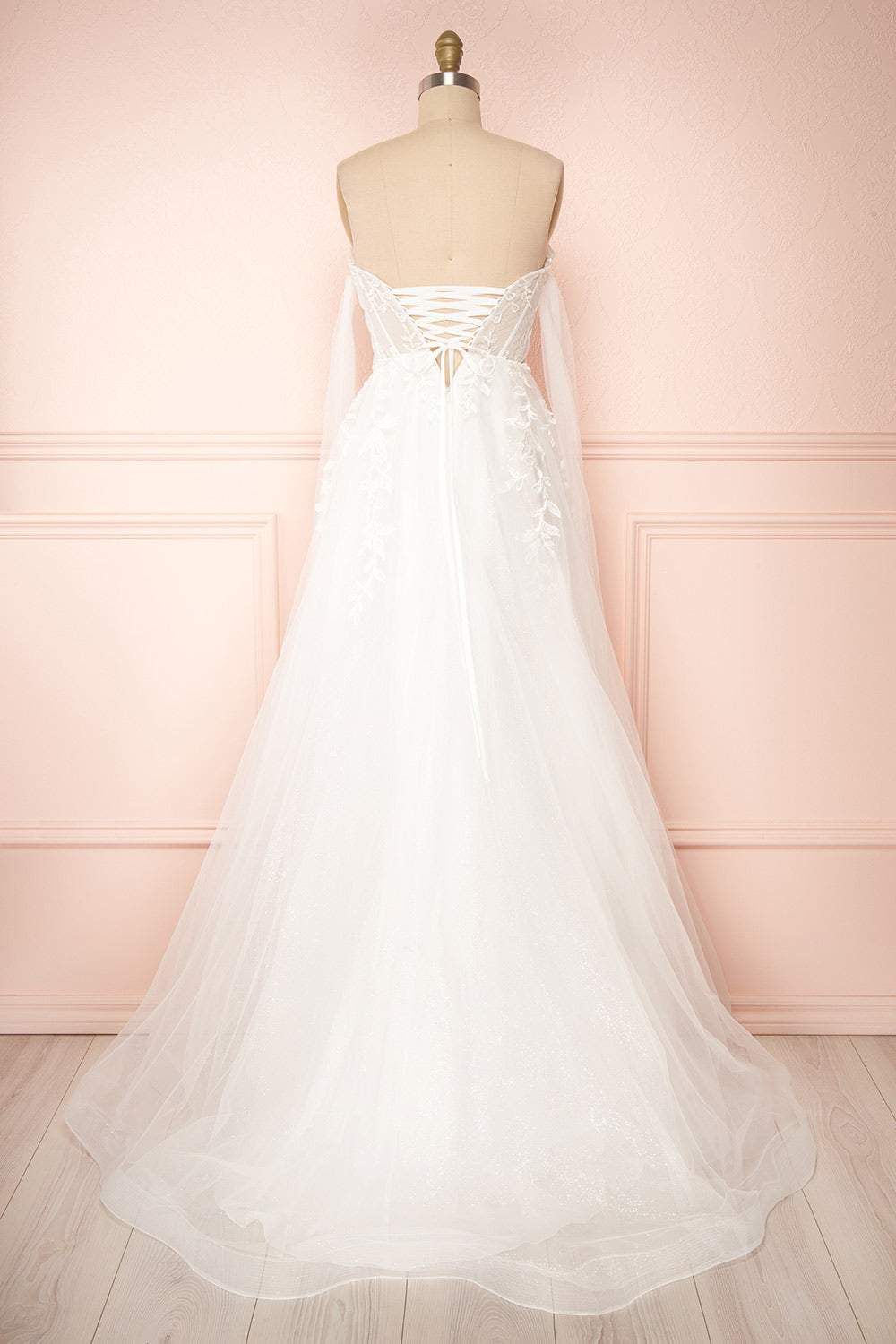 Cossette Strapless Corset Maxi Dress | Boudoir 1861 back view