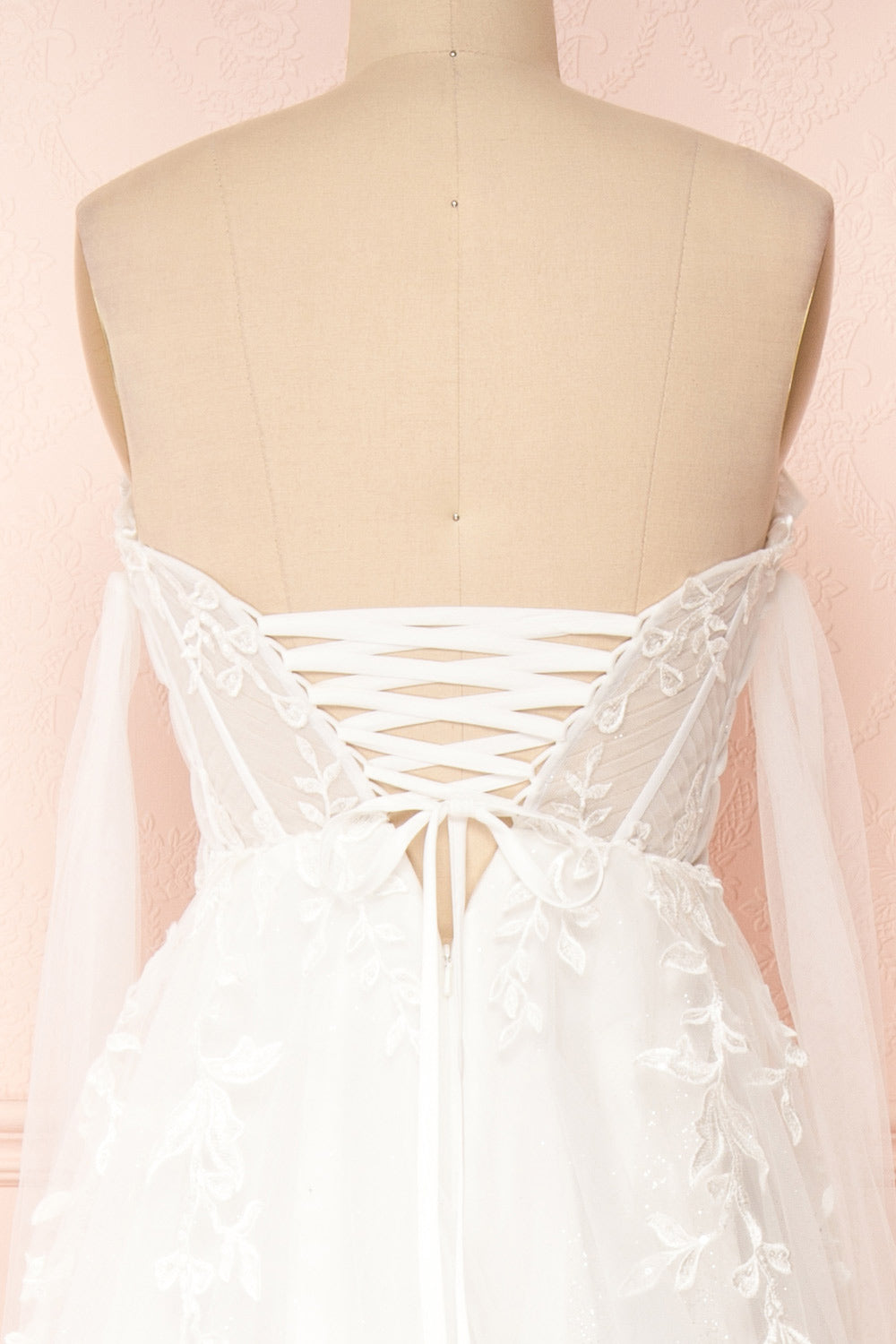 Cossette Strapless Corset Maxi Dress | Boudoir 1861 back close-up