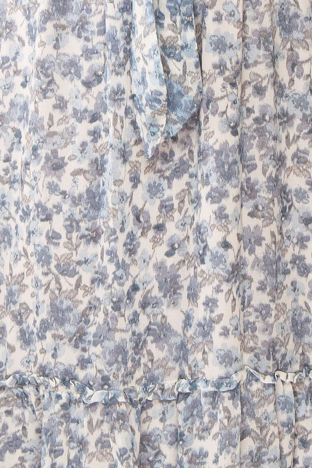 Danielsness Floral Midi Dress w/ Ruffles | Boutique 1861 fabric