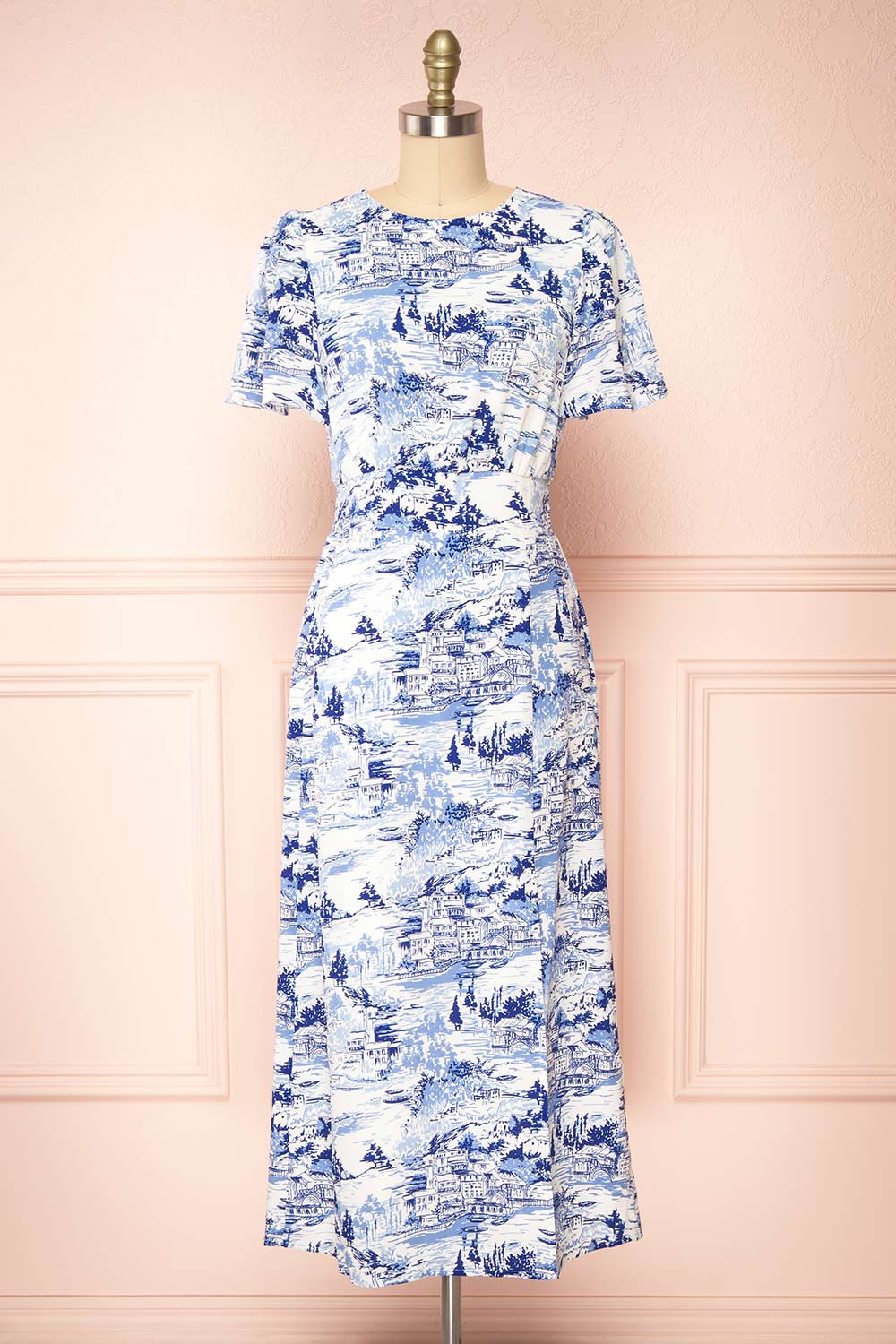 Danaelle Patterned Midi Dress Boutique 1861