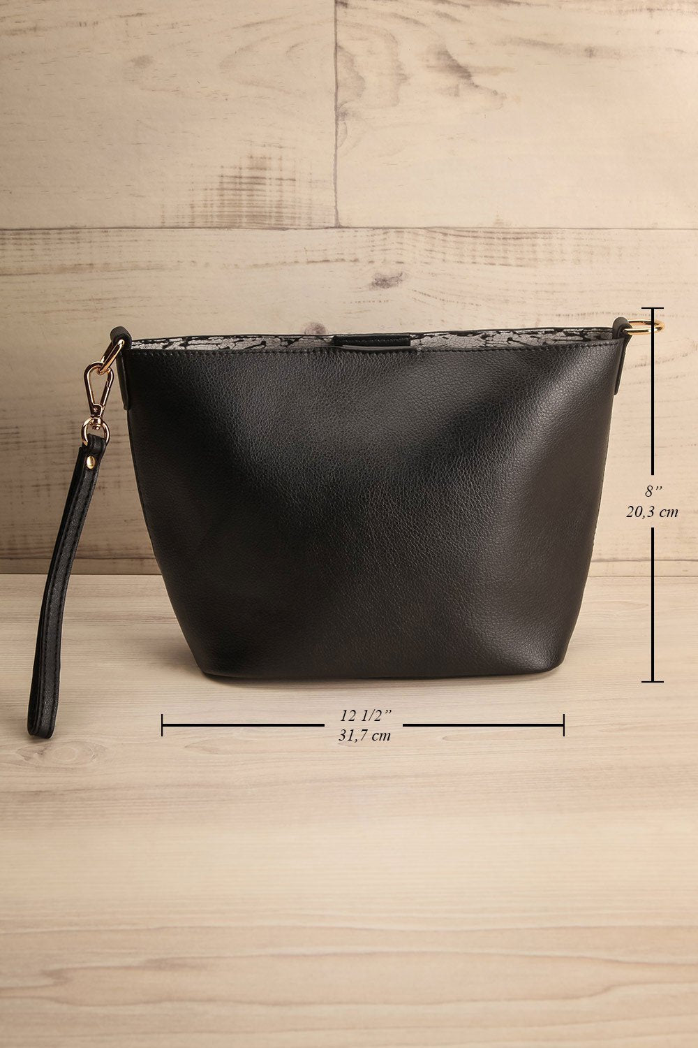 Danzon Black Clutch Bag with Removable Straps | La Petite Garçonne 7