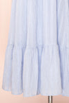 Darby Blue Plunged Neckline Textured Midi Dress | Boutique 1861 bottom
