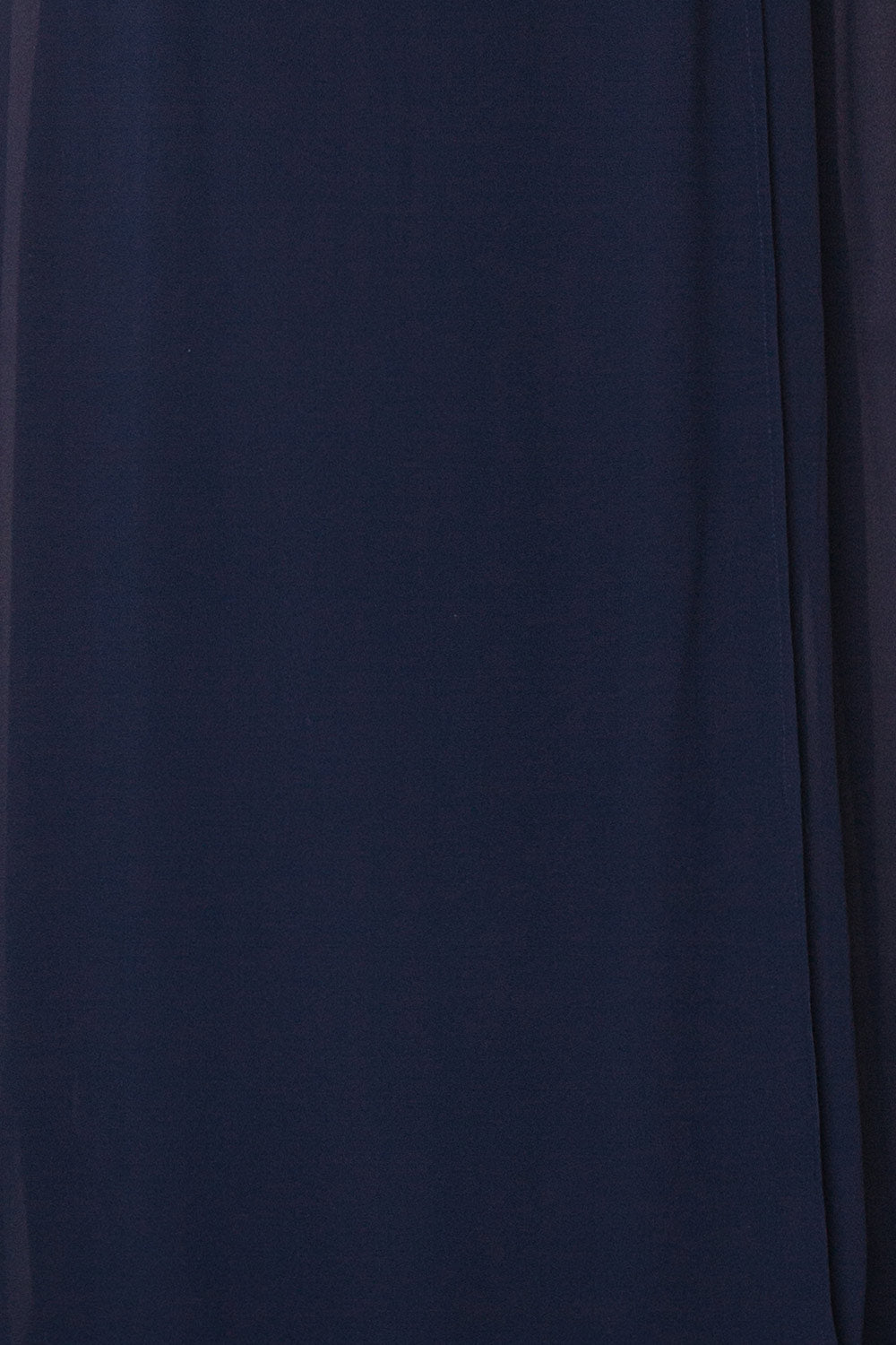Debbie Marine Navy Minimalast Maxi Wrap Dress | Boudoir 1861 fabric close-up