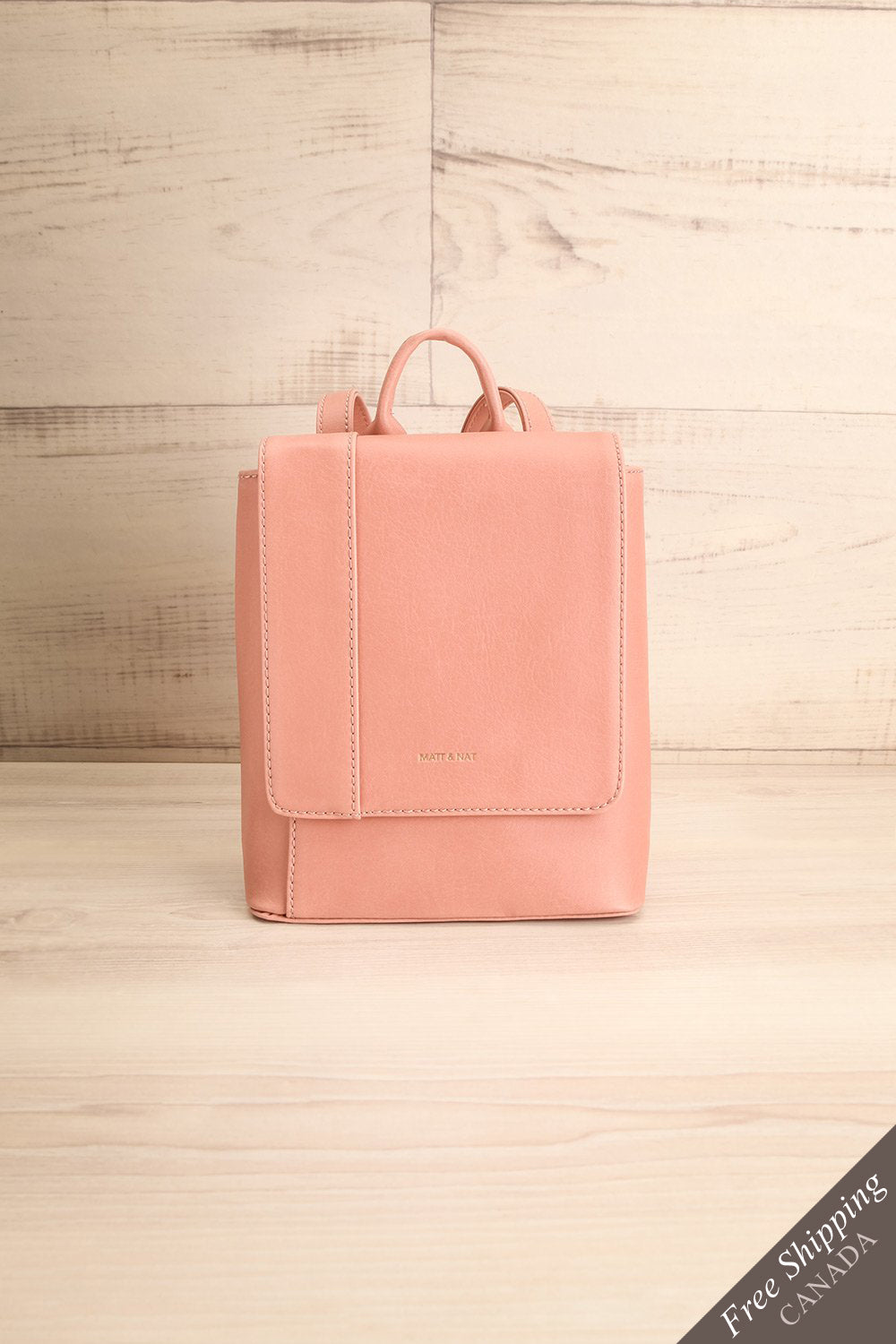 Deely Pink Mini Vegan Backpack La petite garçonne