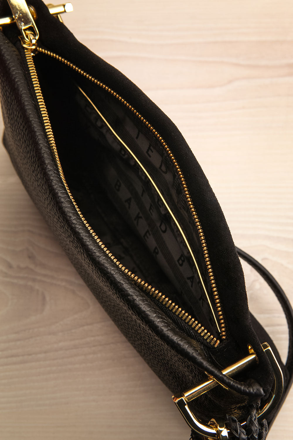 Demetra Black Ted Baker Handbag inside view | La Petite Garçonne Chpt. 2