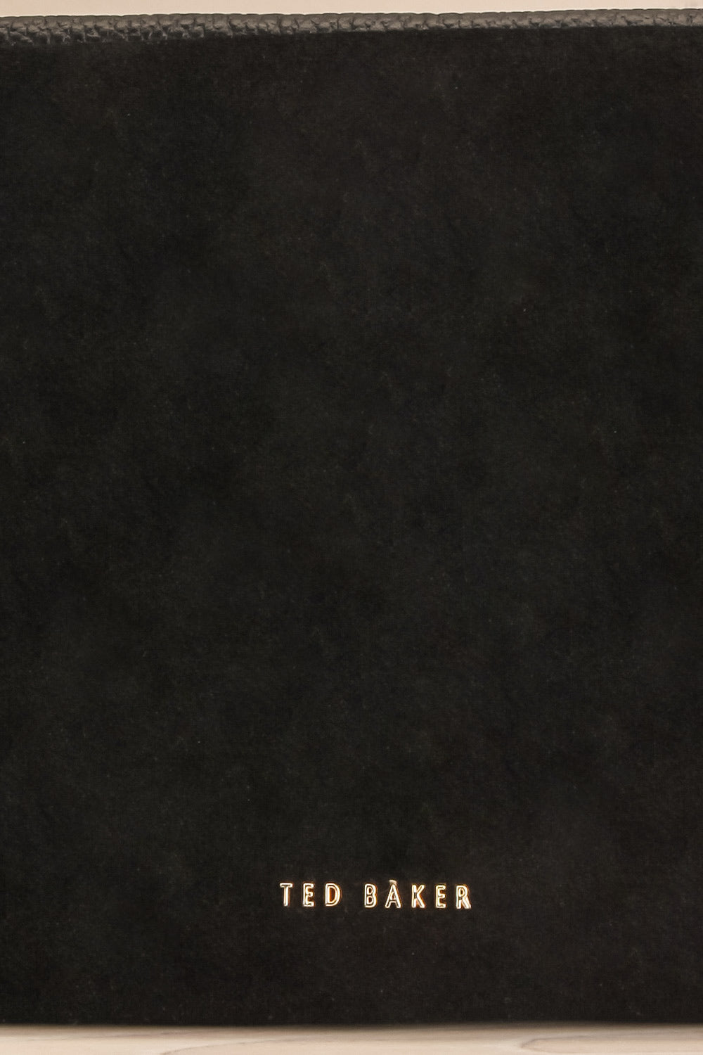 Demetra Black Ted Baker Handbag logo close-up | La Petite Garçonne Chpt. 2